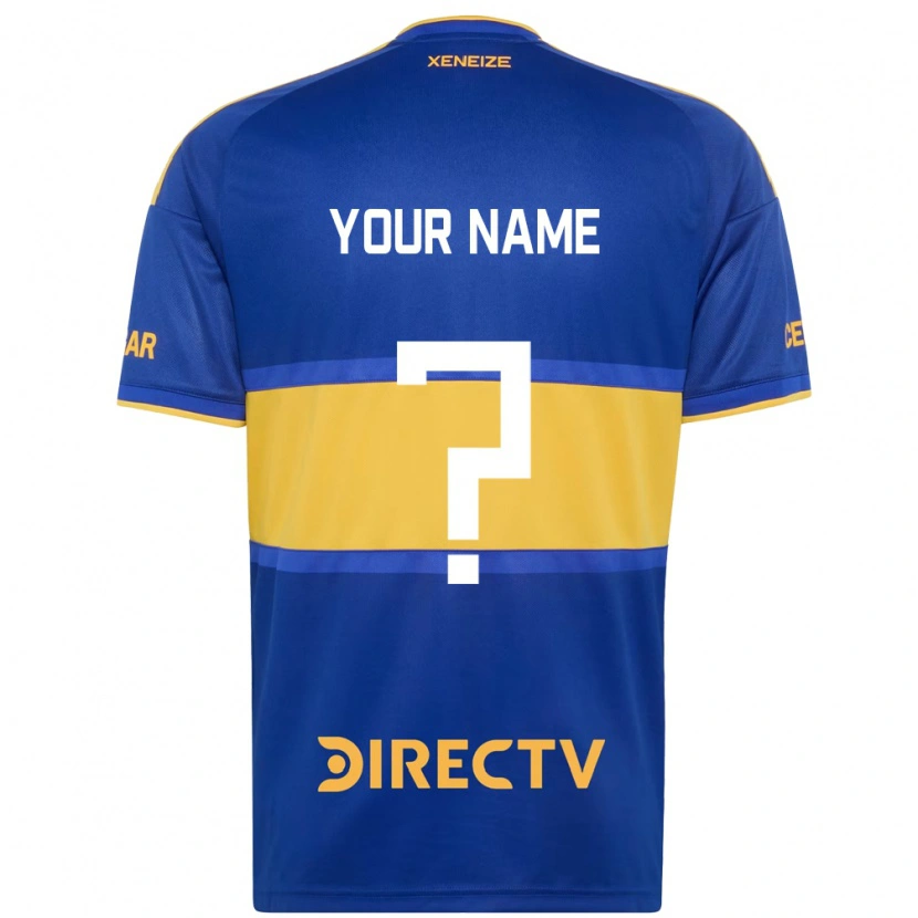Danxen Donna Maglia Il Tuo Nome #0 Blu Reale Giallo Kit Gara Home 2026/27 Maglietta