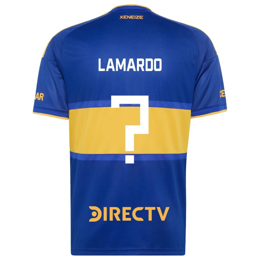 Danxen Donna Maglia Gonzalo Lamardo #0 Blu Reale Giallo Kit Gara Home 2026/27 Maglietta