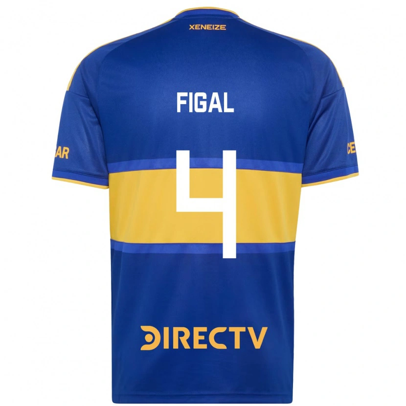 Danxen Donna Maglia Nicolás Figal #4 Blu Reale Giallo Kit Gara Home 2026/27 Maglietta