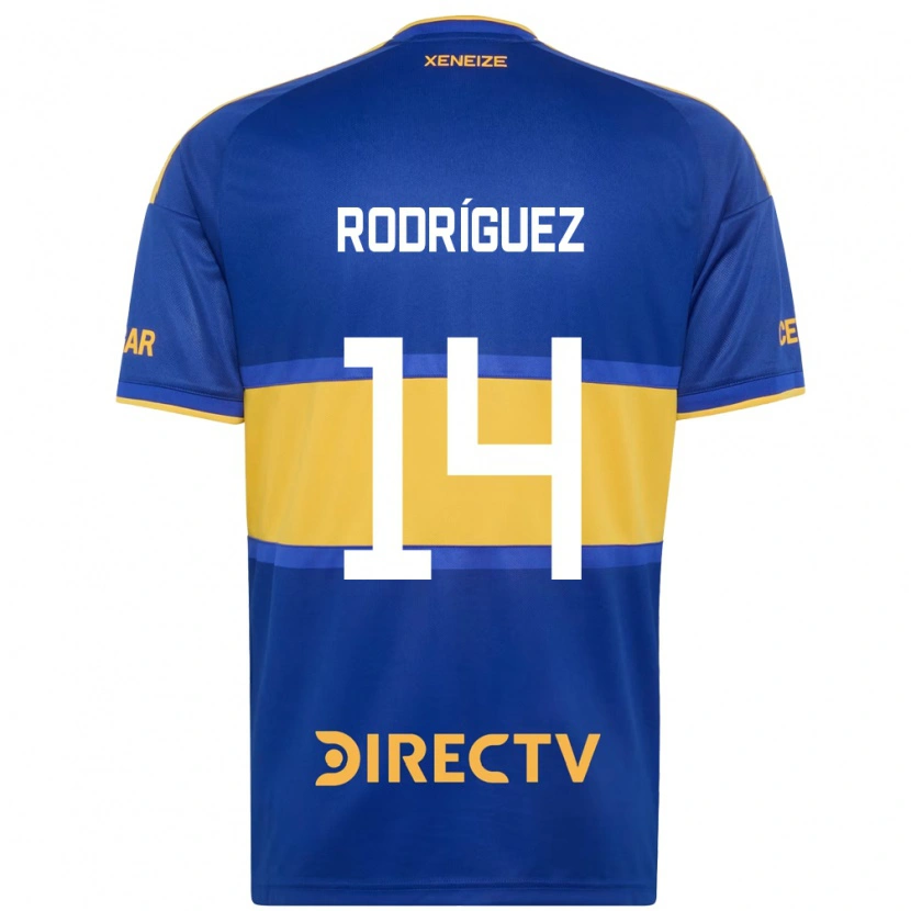 Danxen Donna Maglia Isaías Rodríguez #14 Blu Reale Giallo Kit Gara Home 2026/27 Maglietta