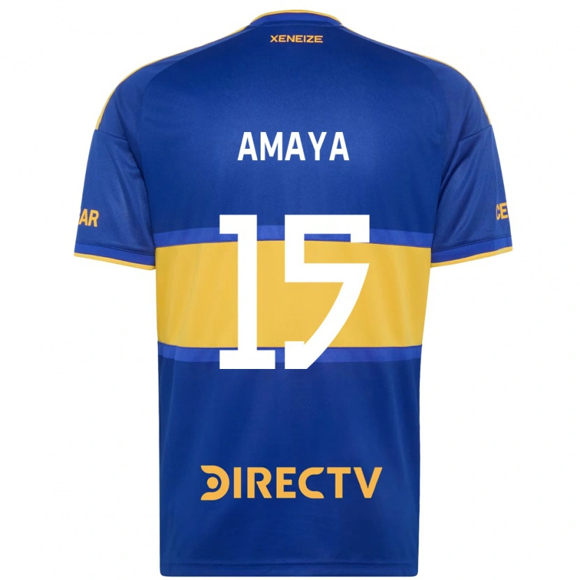 Danxen Donna Maglia Facundo Amaya #15 Blu Reale Giallo Kit Gara Home 2026/27 Maglietta