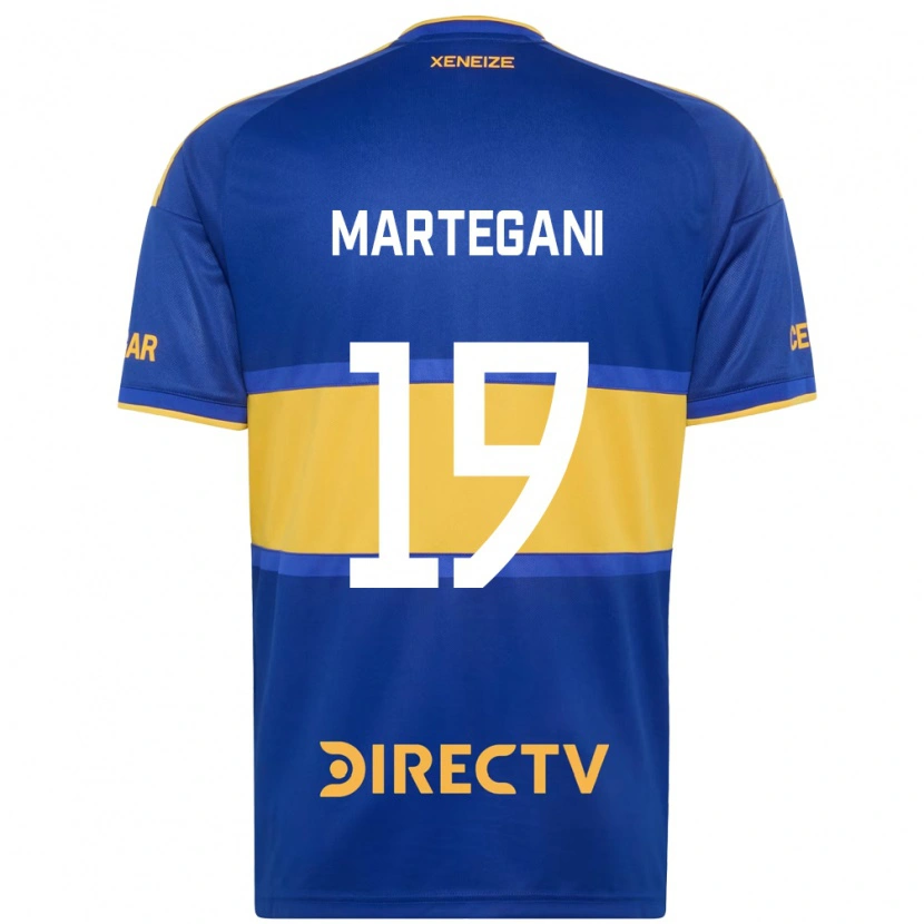 Danxen Donna Maglia Agustín Martegani #19 Blu Reale Giallo Kit Gara Home 2026/27 Maglietta