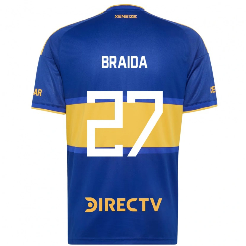 Danxen Donna Maglia Malcom Braida #27 Blu Reale Giallo Kit Gara Home 2026/27 Maglietta