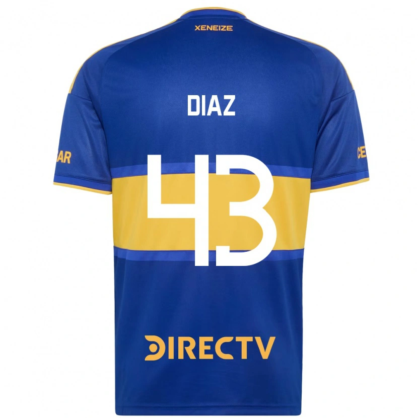 Danxen Donna Maglia Tomas Diaz #43 Blu Reale Giallo Kit Gara Home 2026/27 Maglietta