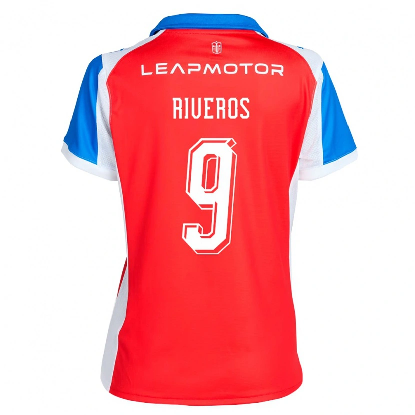 Danxen Donna Maglia Amaro Riveros #9 Rosso Blu Kit Gara Away 2026/27 Maglietta