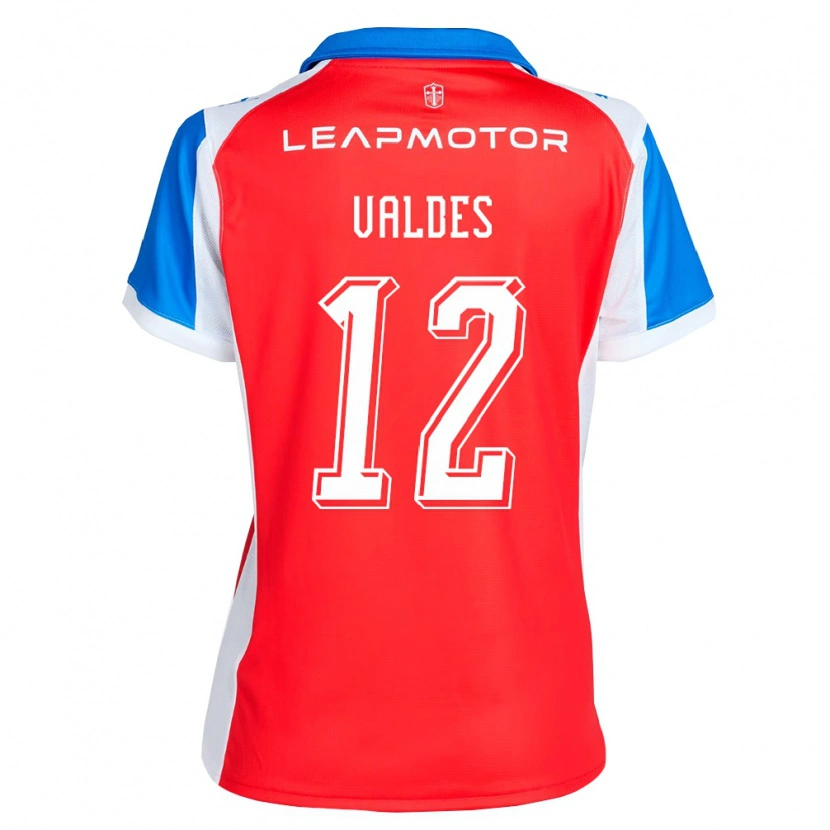 Danxen Donna Maglia Francisco Valdés #12 Rosso Blu Kit Gara Away 2026/27 Maglietta