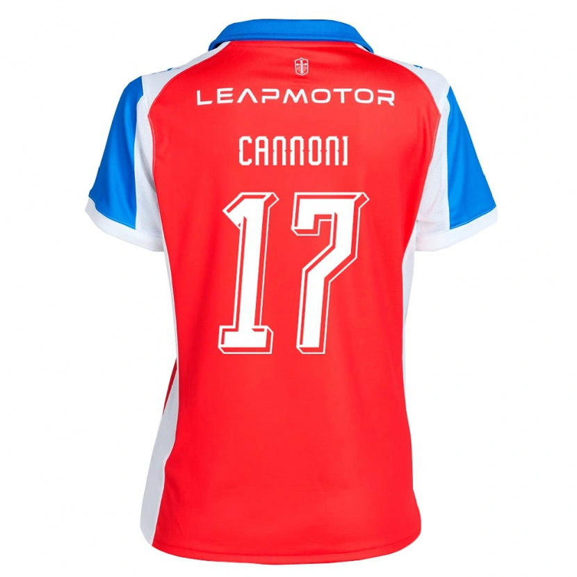 Danxen Donna Maglia Antonio Cannoni #17 Rosso Blu Kit Gara Away 2026/27 Maglietta
