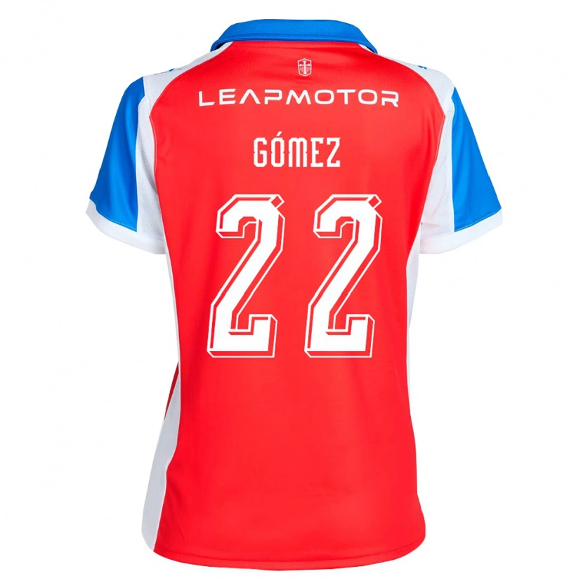 Danxen Donna Maglia Martin Gómez #22 Rosso Blu Kit Gara Away 2026/27 Maglietta