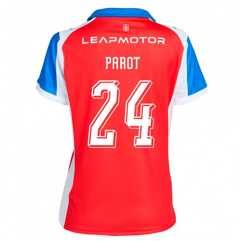 Danxen Donna Maglia Alfonso Parot #24 Rosso Blu Kit Gara Away 2026/27 Maglietta