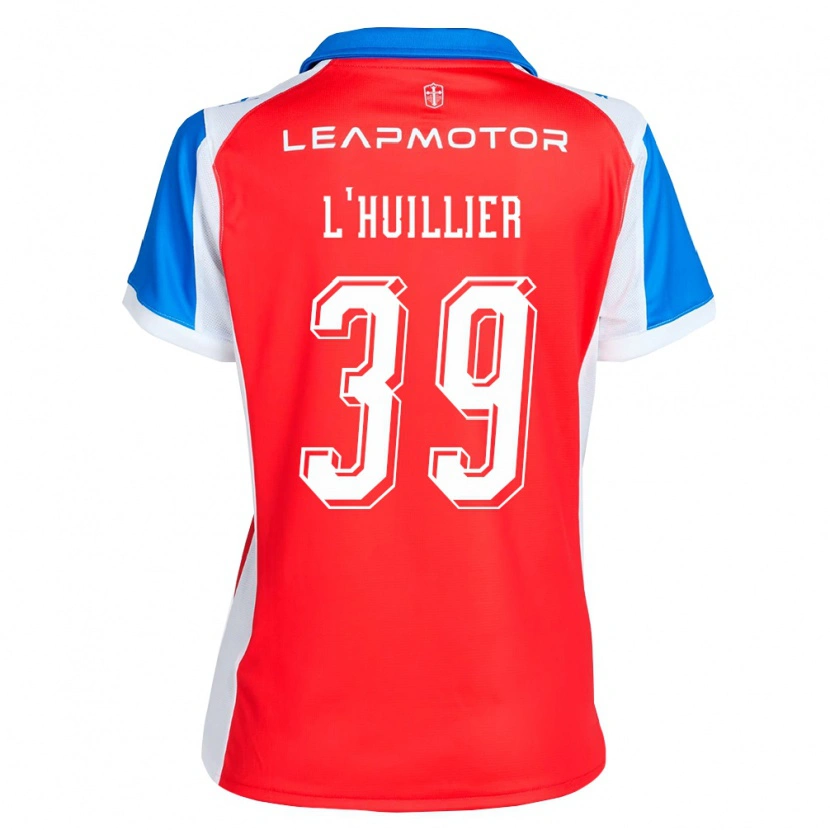 Danxen Donna Maglia Nicolás L'huillier #39 Rosso Blu Kit Gara Away 2026/27 Maglietta
