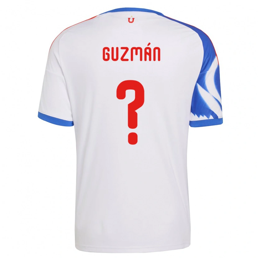 Danxen Donna Maglia Kenay Guzmán #0 Bianco Blu Navy Kit Gara Away 2026/27 Maglietta