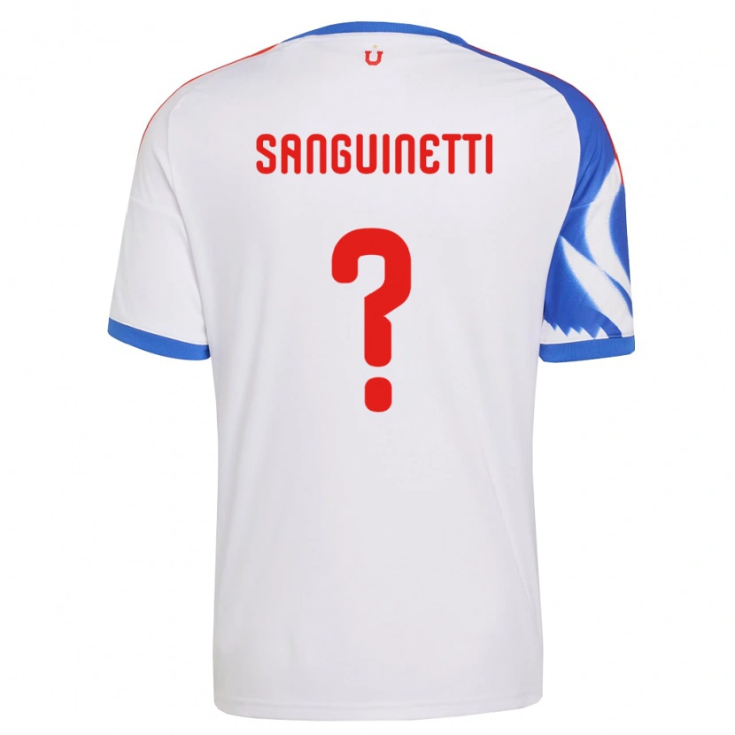 Danxen Donna Maglia Fernando Osorio Sanguinetti #0 Bianco Blu Navy Kit Gara Away 2026/27 Maglietta