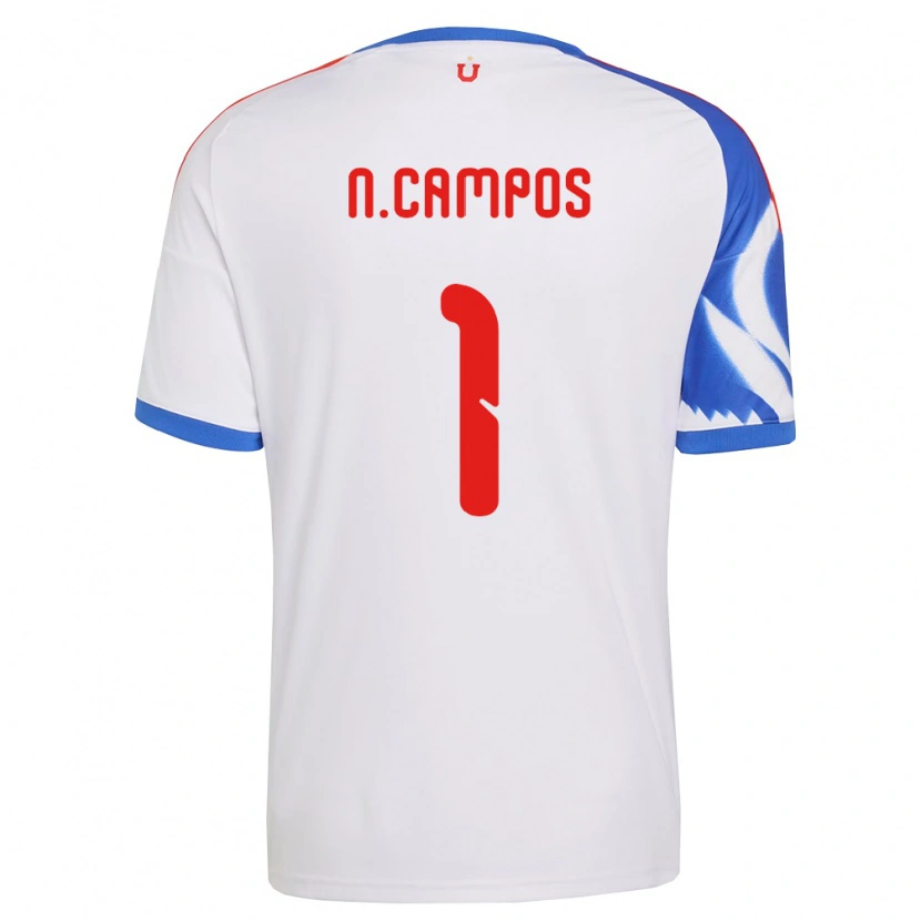 Danxen Donna Maglia Natalia Campos #1 Bianco Blu Navy Kit Gara Away 2026/27 Maglietta