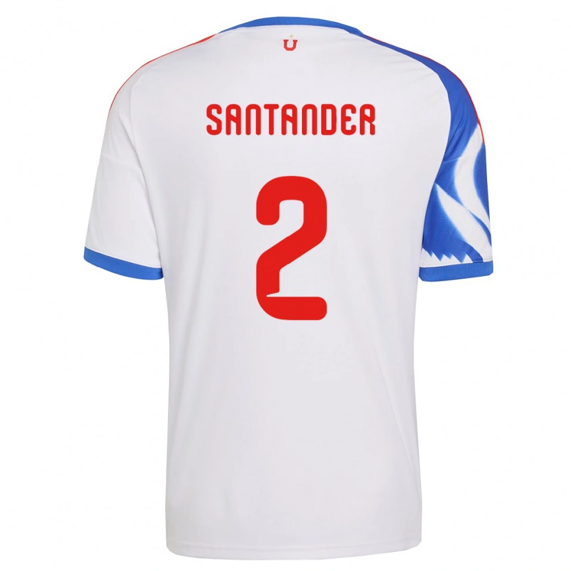Danxen Donna Maglia Constanza Santander #2 Bianco Blu Navy Kit Gara Away 2026/27 Maglietta