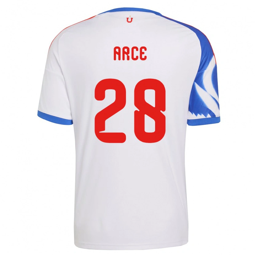 Danxen Donna Maglia Agustín Arce #28 Bianco Blu Navy Kit Gara Away 2026/27 Maglietta