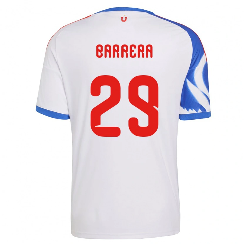 Danxen Donna Maglia Lucas Barrera #29 Bianco Blu Navy Kit Gara Away 2026/27 Maglietta