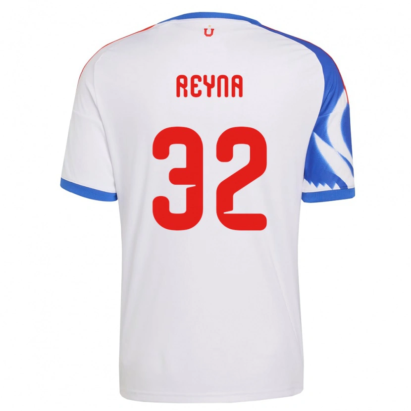Danxen Donna Maglia Gonzalo Reyna #32 Bianco Blu Navy Kit Gara Away 2026/27 Maglietta