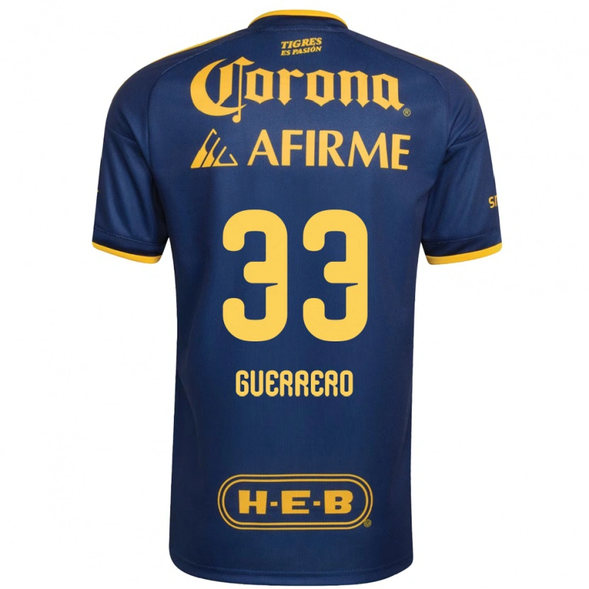 Danxen Donna Maglia Rafael Guerrero #33 Blu Reale Giallo Kit Gara Away 2026/27 Maglietta