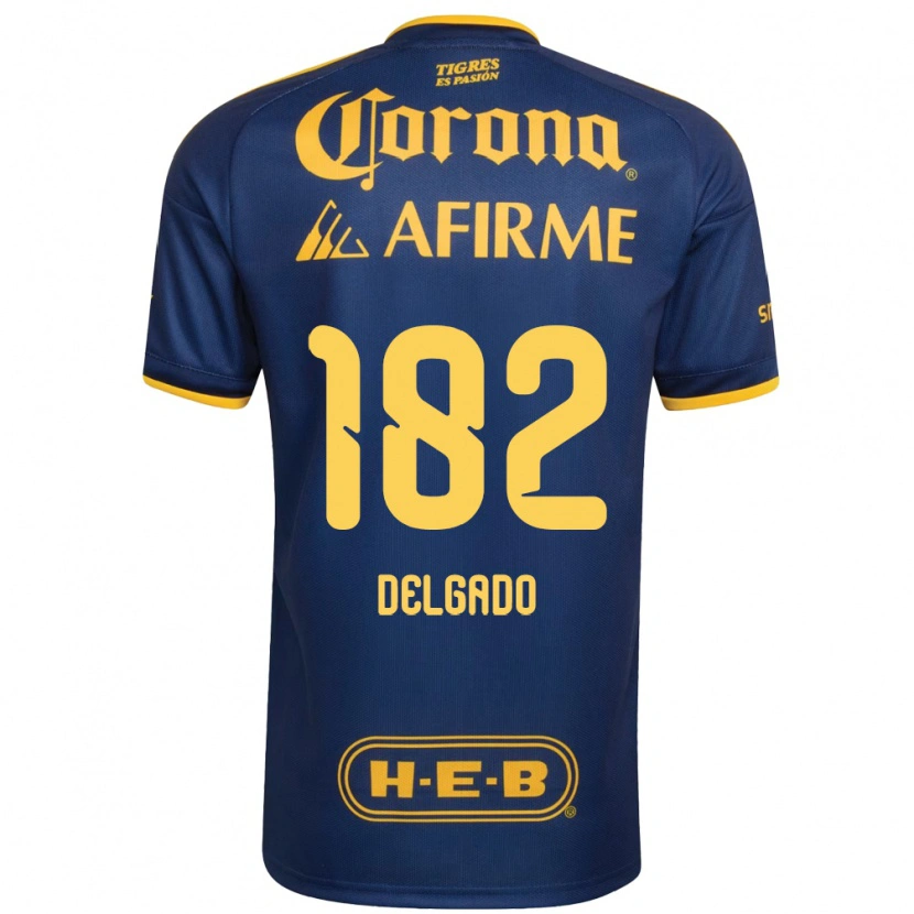 Danxen Donna Maglia Arturo Delgado #182 Blu Reale Giallo Kit Gara Away 2026/27 Maglietta