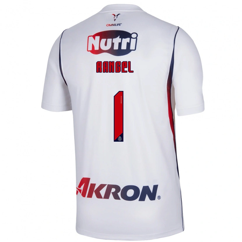 Danxen Donna Maglia Raúl Rangel #1 Bianco Rosso Blu Navy Kit Gara Away 2026/27 Maglietta