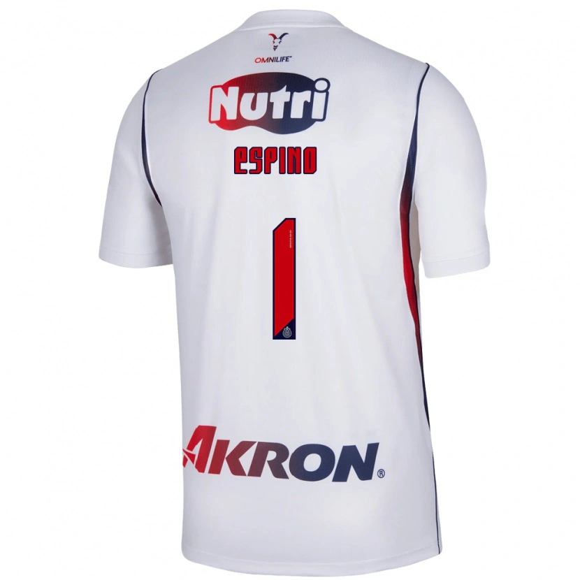 Danxen Donna Maglia Celeste Espino #1 Bianco Rosso Blu Navy Kit Gara Away 2026/27 Maglietta