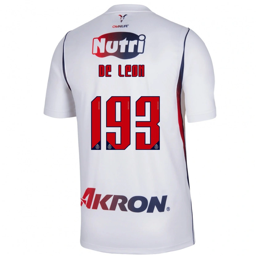 Danxen Donna Maglia Jared De León #193 Bianco Rosso Blu Navy Kit Gara Away 2026/27 Maglietta