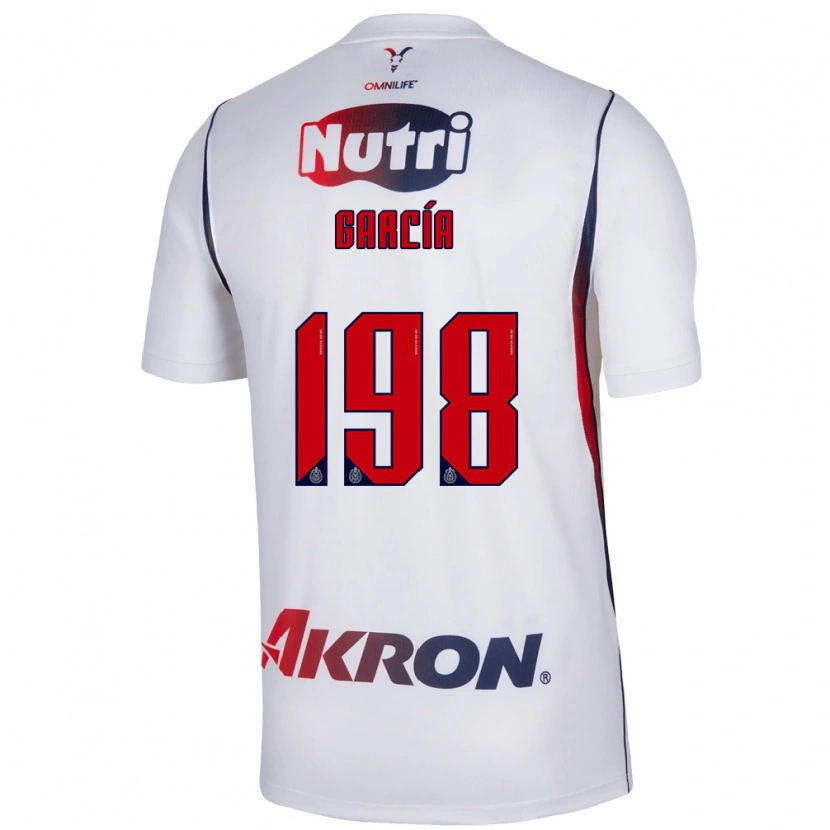 Danxen Donna Maglia Gael García #198 Bianco Rosso Blu Navy Kit Gara Away 2026/27 Maglietta