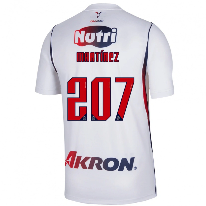 Danxen Donna Maglia Raúl Martínez #207 Bianco Rosso Blu Navy Kit Gara Away 2026/27 Maglietta