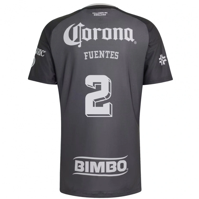 Danxen Donna Maglia Luis Fuentes #2 Grigio Bianco Nero Kit Gara Away 2026/27 Maglietta