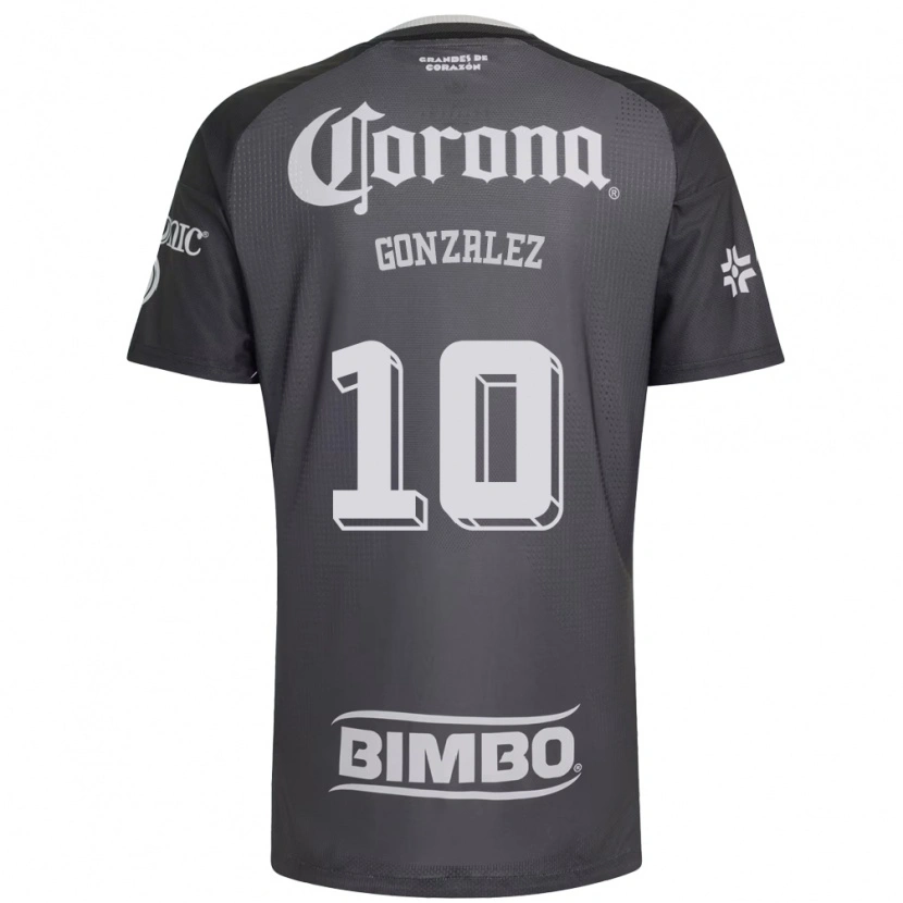 Danxen Donna Maglia Alison Gonzalez #10 Grigio Bianco Nero Kit Gara Away 2026/27 Maglietta