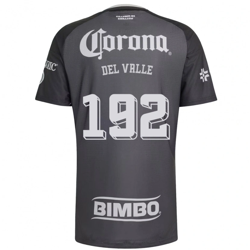 Danxen Donna Maglia Yonathan Del Valle #192 Grigio Bianco Nero Kit Gara Away 2026/27 Maglietta