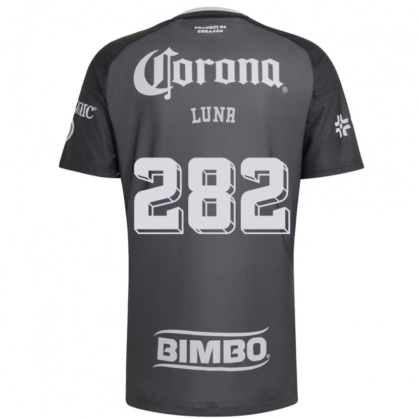 Danxen Donna Maglia Mateo Luna #282 Grigio Bianco Nero Kit Gara Away 2026/27 Maglietta