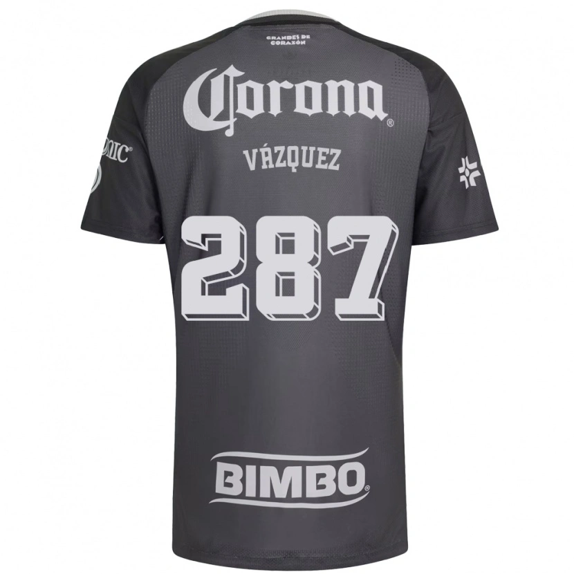 Danxen Donna Maglia Omar Vázquez #287 Grigio Bianco Nero Kit Gara Away 2026/27 Maglietta