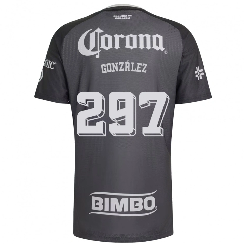 Danxen Donna Maglia Océlotl González #297 Grigio Bianco Nero Kit Gara Away 2026/27 Maglietta