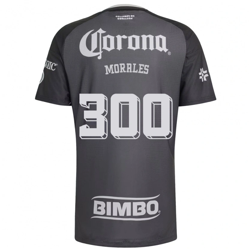 Danxen Donna Maglia Jareth Morales #300 Grigio Bianco Nero Kit Gara Away 2026/27 Maglietta