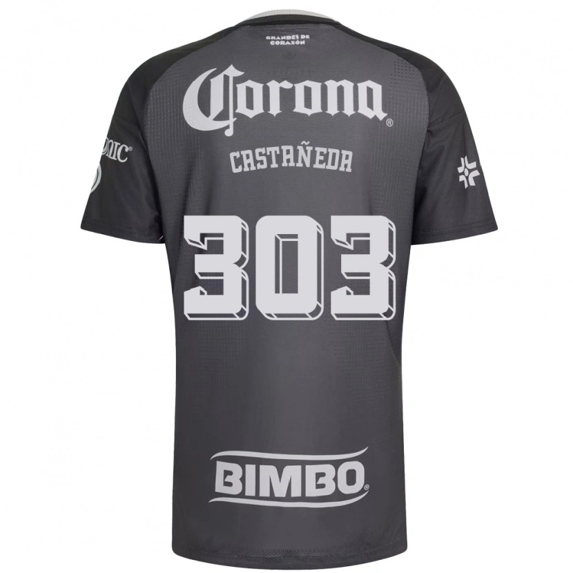Danxen Donna Maglia Luis Castañeda #303 Grigio Bianco Nero Kit Gara Away 2026/27 Maglietta