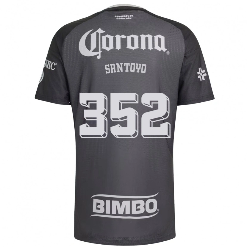Danxen Donna Maglia Julio Santoyo #352 Grigio Bianco Nero Kit Gara Away 2026/27 Maglietta