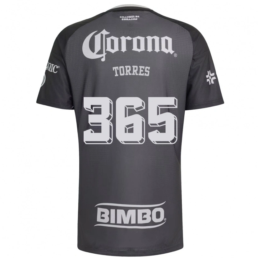 Danxen Donna Maglia Uriel Torres #365 Grigio Bianco Nero Kit Gara Away 2026/27 Maglietta