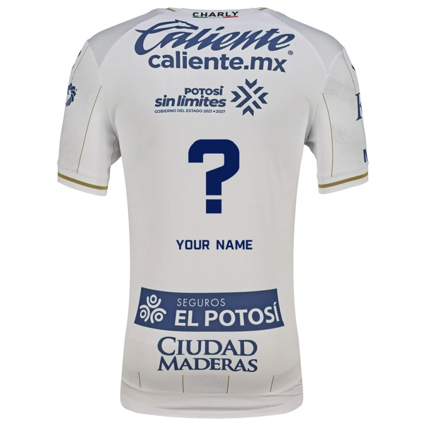 Danxen Donna Maglia Il Tuo Nome #0 Bianco Blu Kit Gara Away 2026/27 Maglietta