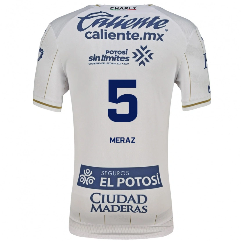 Danxen Donna Maglia Roberto Meraz #5 Bianco Blu Kit Gara Away 2026/27 Maglietta