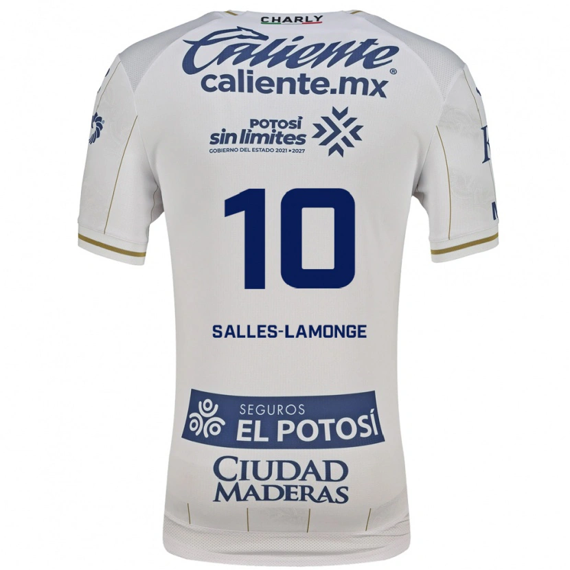 Danxen Donna Maglia Sébastien Salles-Lamonge #10 Bianco Blu Kit Gara Away 2026/27 Maglietta