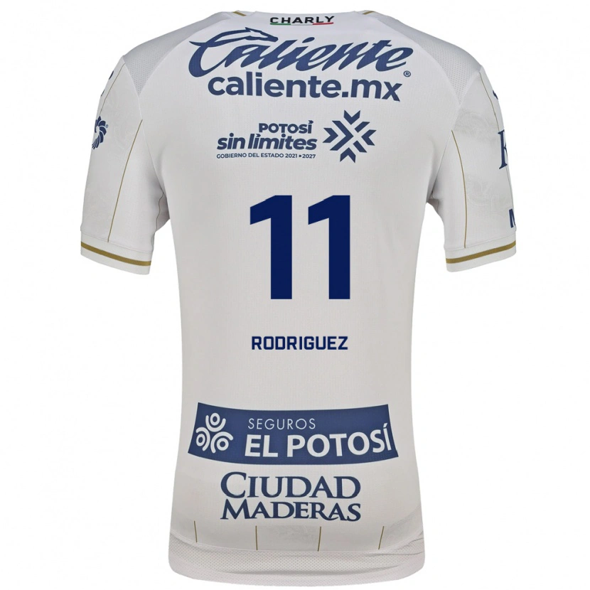 Danxen Donna Maglia David Rodríguez #11 Bianco Blu Kit Gara Away 2026/27 Maglietta