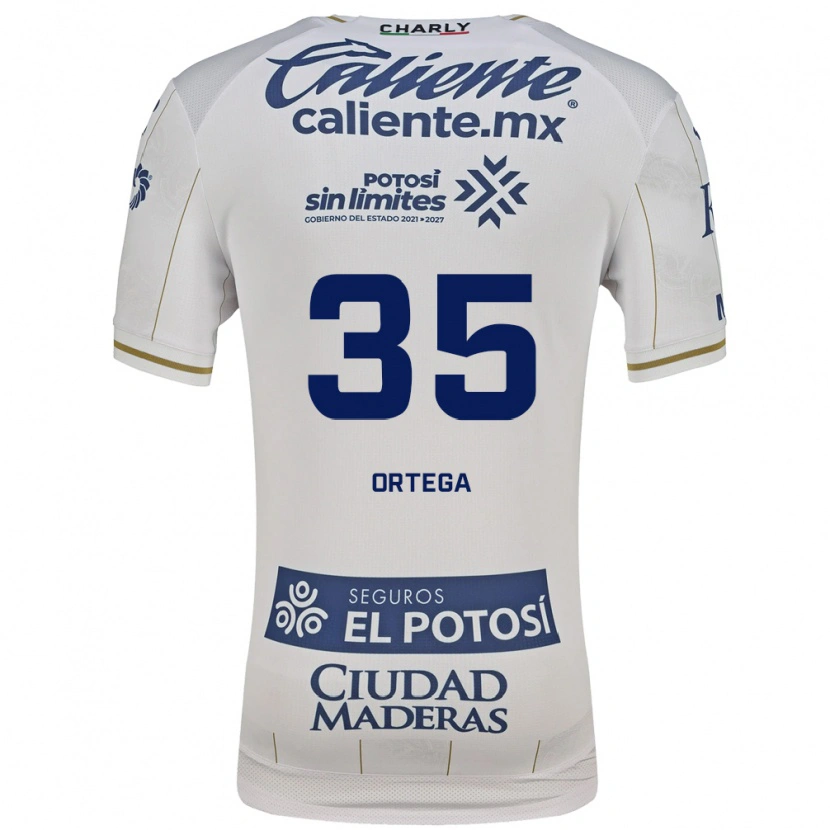 Danxen Donna Maglia Kevin Ortega #35 Bianco Blu Kit Gara Away 2026/27 Maglietta
