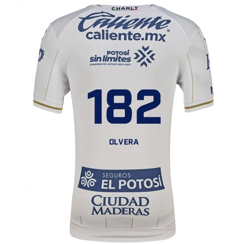 Danxen Donna Maglia Artemio Olvera #182 Bianco Blu Kit Gara Away 2026/27 Maglietta