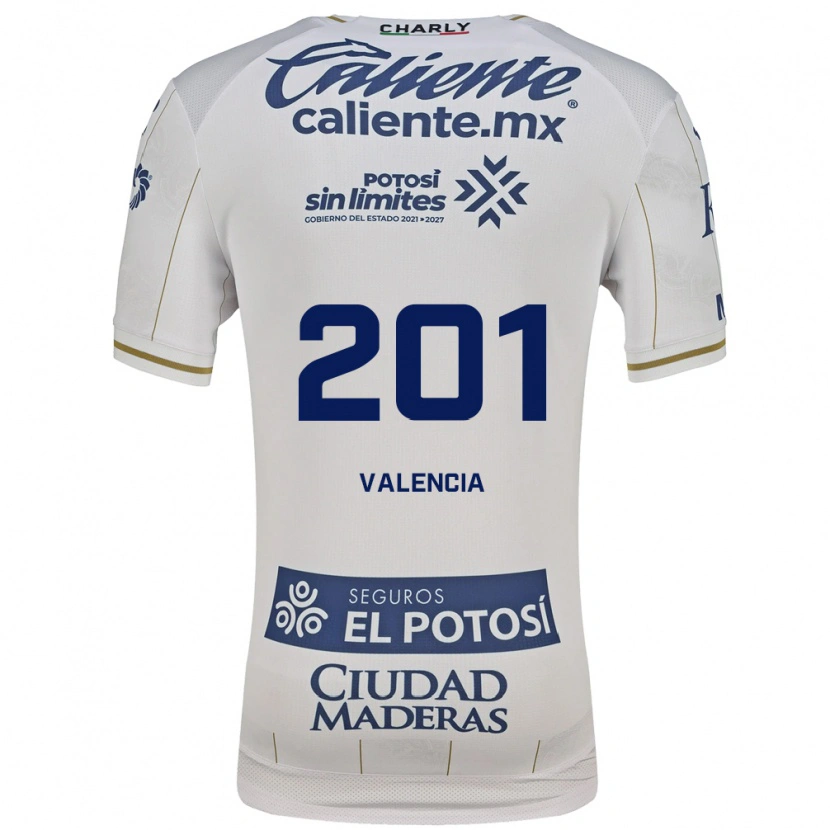 Danxen Donna Maglia Cristian Valencia #201 Bianco Blu Kit Gara Away 2026/27 Maglietta