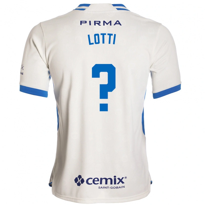 Danxen Donna Maglia Augusto Lotti #0 Bianco Blu Rosso Kit Gara Away 2026/27 Maglietta