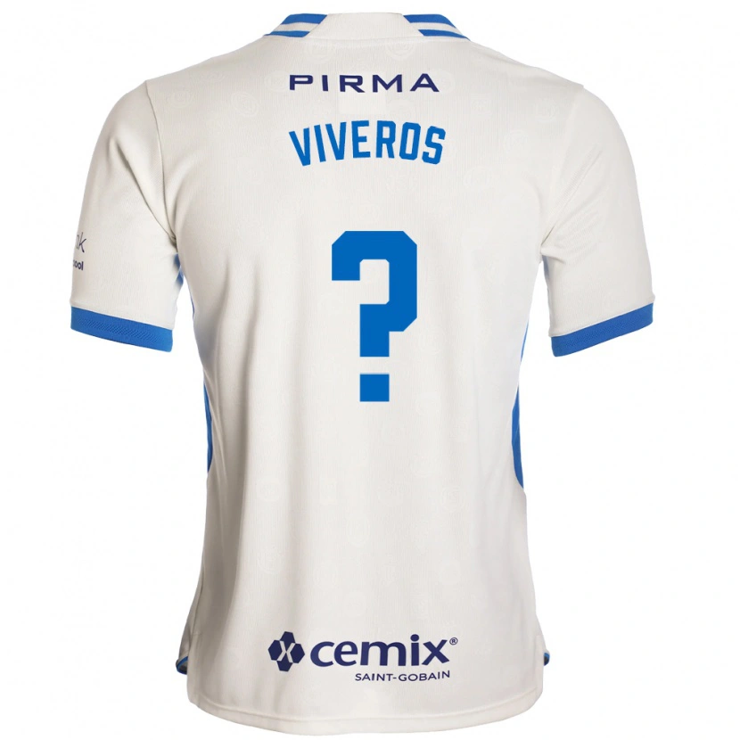 Danxen Donna Maglia Axel Viveros #0 Bianco Blu Rosso Kit Gara Away 2026/27 Maglietta