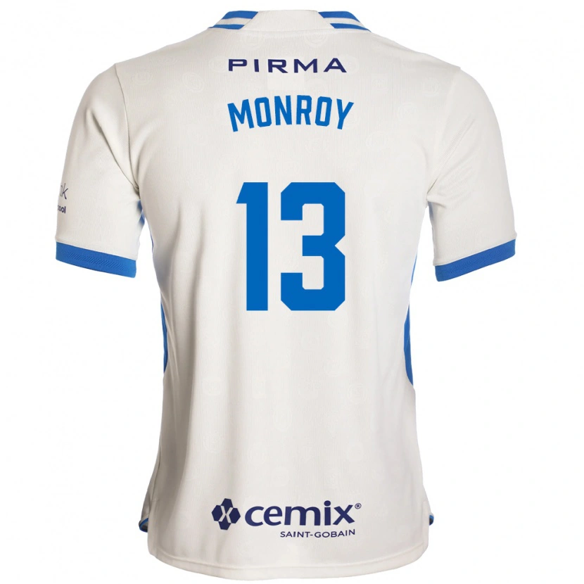Danxen Donna Maglia Daniela Monroy #13 Bianco Blu Rosso Kit Gara Away 2026/27 Maglietta