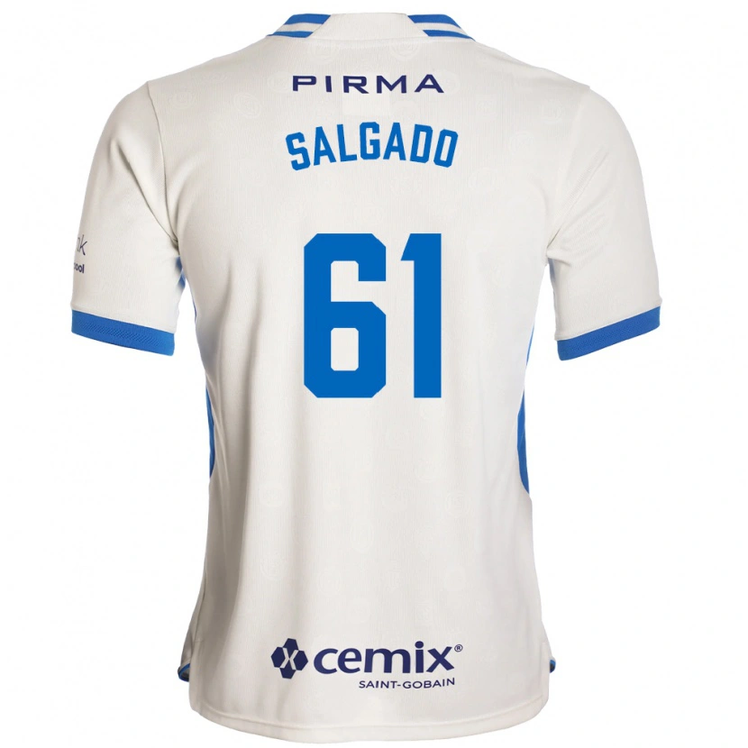 Danxen Donna Maglia Bruno Salgado #61 Bianco Blu Rosso Kit Gara Away 2026/27 Maglietta