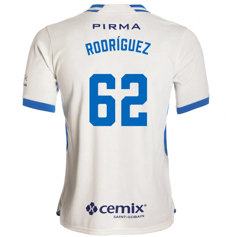 Danxen Donna Maglia Emanuel Rodríguez #62 Bianco Blu Rosso Kit Gara Away 2026/27 Maglietta